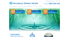 Desktop Screenshot of naturalisspringwater.com.au