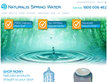 Tablet Screenshot of naturalisspringwater.com.au